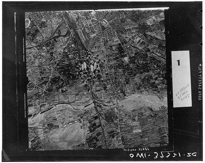 Photo:Aerial View City Farm Fields River 1900s Photograph Print