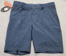 Greg Norman ML75 MicroLux Golf Shorts Mens 34 Blue Stretch Performance G7S9H902