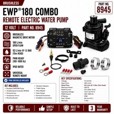 Brushless Ewp180 Combo - Remote Electric Water Pump 12v 8945 Brushless Ewp180 Combo - Remote Electric Water Pump 12v 8945