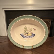 Wedgwood Sarahs Garden Oval Serving Bowl, Bot...