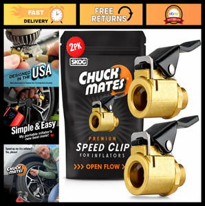 Premium Quick-Connect Tire Inflator Air Chuck - Locking Adapter for Compressors