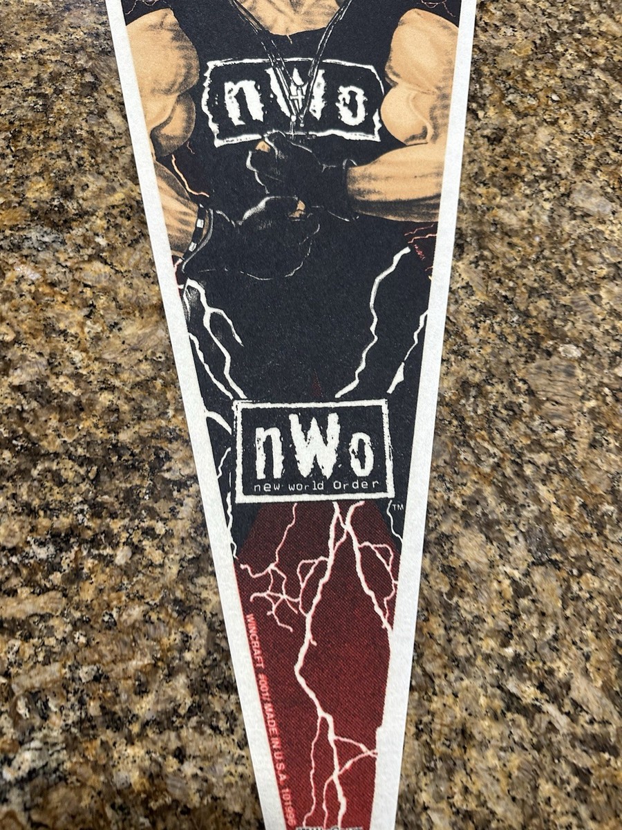 Vintage 1990s Wincraft Pennant NWO Wrestling HULK HOGAN *See