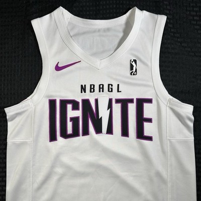 Nike G League Ignite Blank Vaporknit DriFit ADV White Authentic Jersey M/L 46 +6