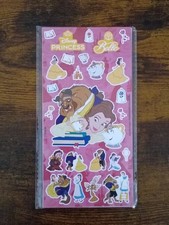 25-PCS BEAUTY  THE BEAST Sticker Sheet Disney Belle Mrs Potts Cogsworth Lumiere