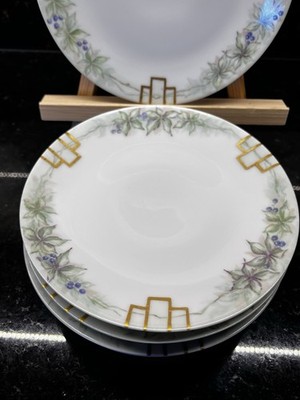 Plates Salad Art Deco Thomas Bavaria, Germany Art Nouveau Signed 6  Set Of 6