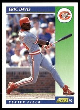 1992 Score Eric Davis Cincinnati Reds #44