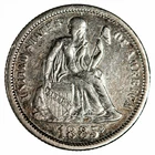 1885 Seated Liberty Dime 10C Raw