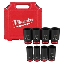 Milwaukee 49-66-7018 SHOCKWAVE Impact Duty 3/4" SAE 6 Point Socket Set - 8PC
