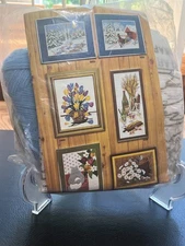 VINTAGE NEW OLD STOCK  2 LONGSTITCH KITS "COVERED BRIDGES" & "WINTER BIRCHES"