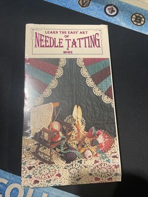 Learn the Art of Needle Tatting VHS Tape Includes Tatting Needle & Thread 1996