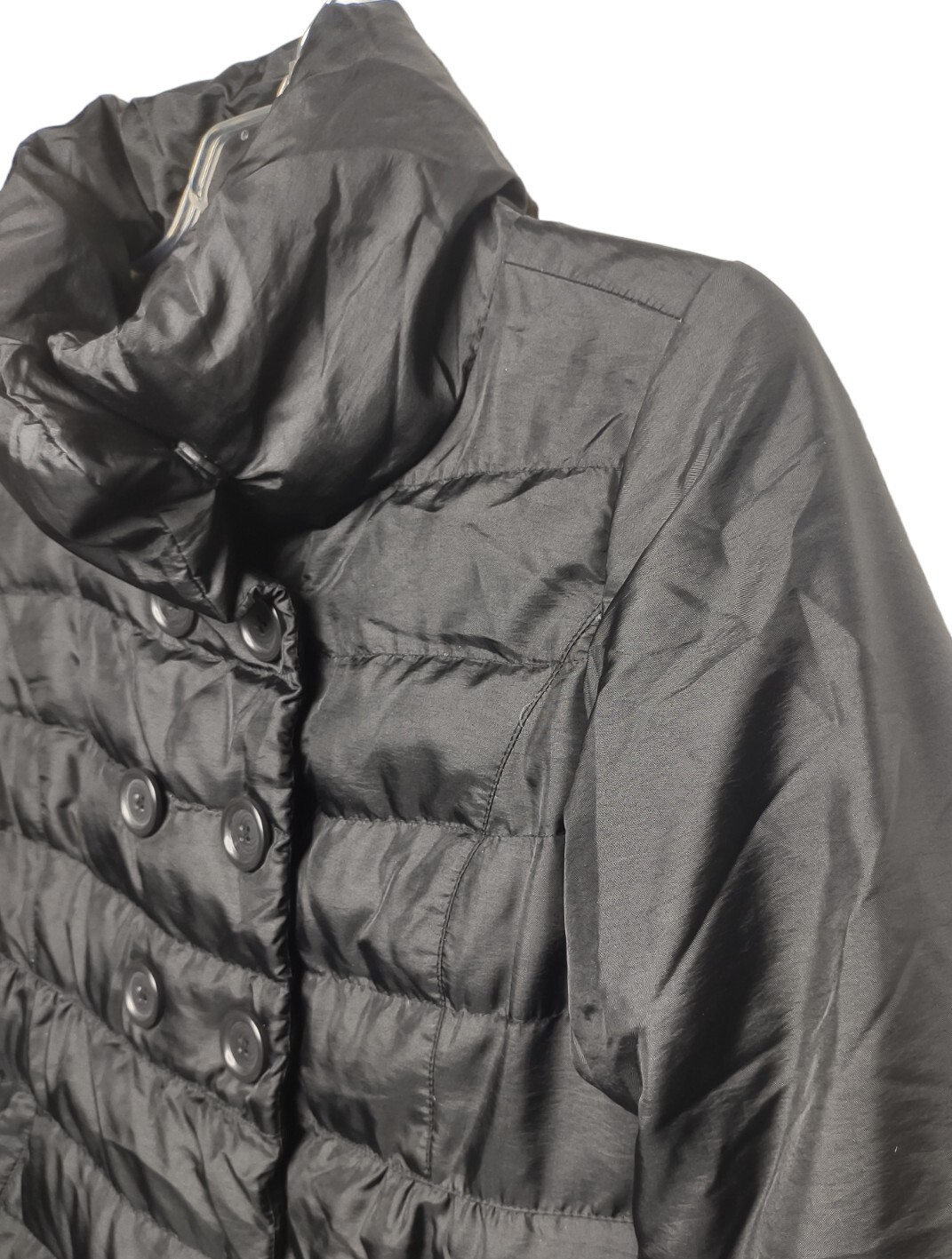 Ann Taylor Loft Down Puffer Jacket Medium Snap Cl… - image 4