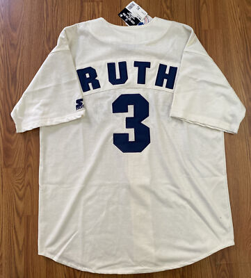 Vintage Babe Ruth #3 Starter MLB New York Yankees Jersey Adult Sz 