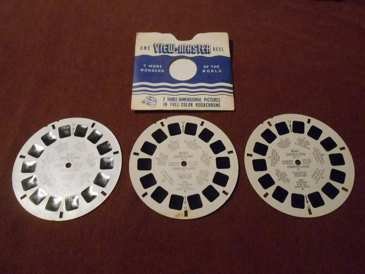 View Master - Reels - Vintage - DISNEYLAND - FANTASYLAND - 3 Reels