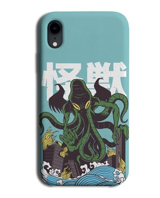 Japanischer Oktopus Handy Hülle Cover Krake Ozean Monster Unterwasser Meer Anime M425