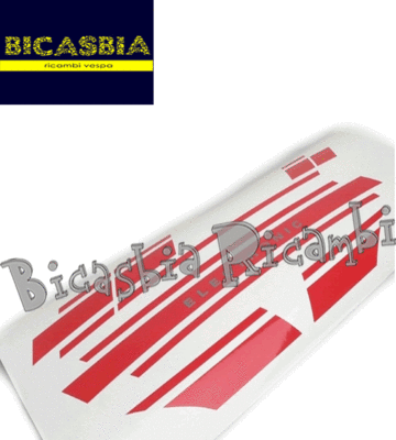 10131 Stickers Kit Electronic Red Silver Vespa 125 ET3