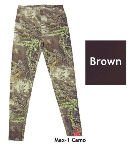NWT Realtree Girl Zoey Leggings Skinny Max-1 Camo Camouflage, Brown Size M & XL - Picture 1 of 3