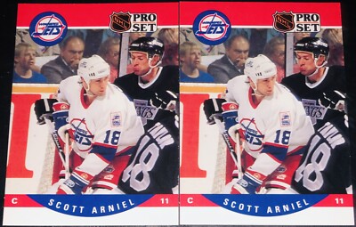 1990 Pro Set Scott Arniel #557 Winnipeg Jets  