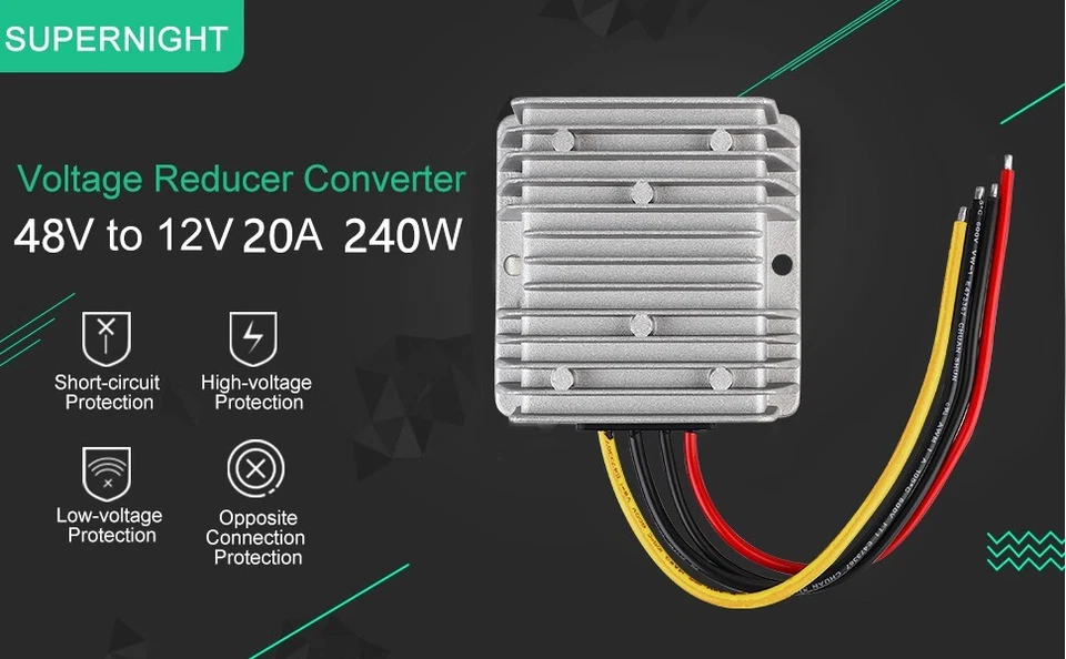 20A 240W Converter DC 48V 36V Step Down to DC 12V  Voltage Regulator Reducer - Image 2 of 4