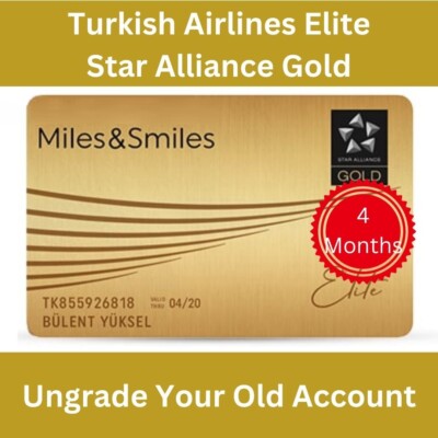 Turkish Airlines Elite Status, Star Alliance Gold Status 120 days