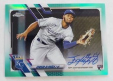 2021 Topps Chrome Aqua Autograph Edward Olivares RC ser#151/199