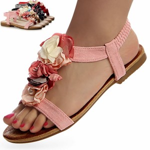 Mujer Sandalias Flores Sandalias Decorado Tacón de Bloque Tiras | eBay