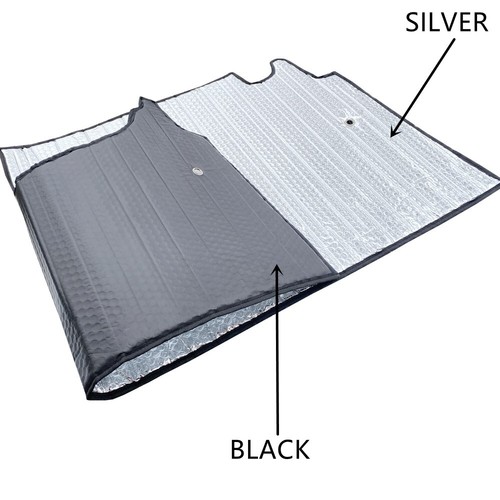 Fit For JEEP Wrangler 2007-2017 Rear Windshield Black Silver Interior Sunshade - Picture 6 of 13
