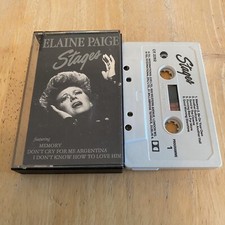 Elaine Page Stages cassette tape used