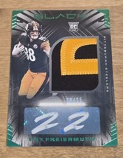 Pat Freiermuth /25 RC 2021 Panini Black Rookie Patch Autographs Emerald #231 Aut