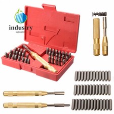 38Piece Automatic Alphanumeric Stamping Metal Punch Toolkit Die Stamps New