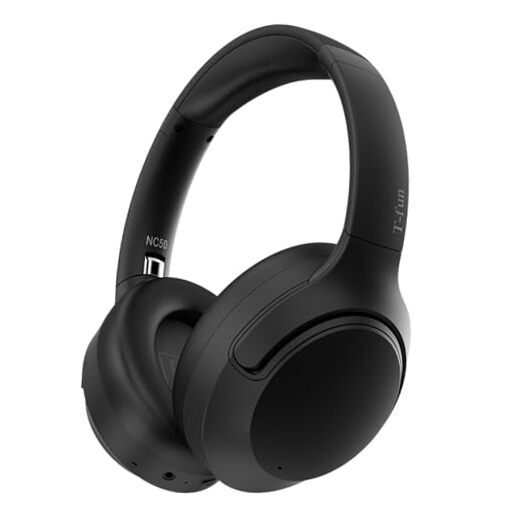 NC50 Hybrid Active Noise Cancelling Headphones Wireless Bluetooth Matte Black