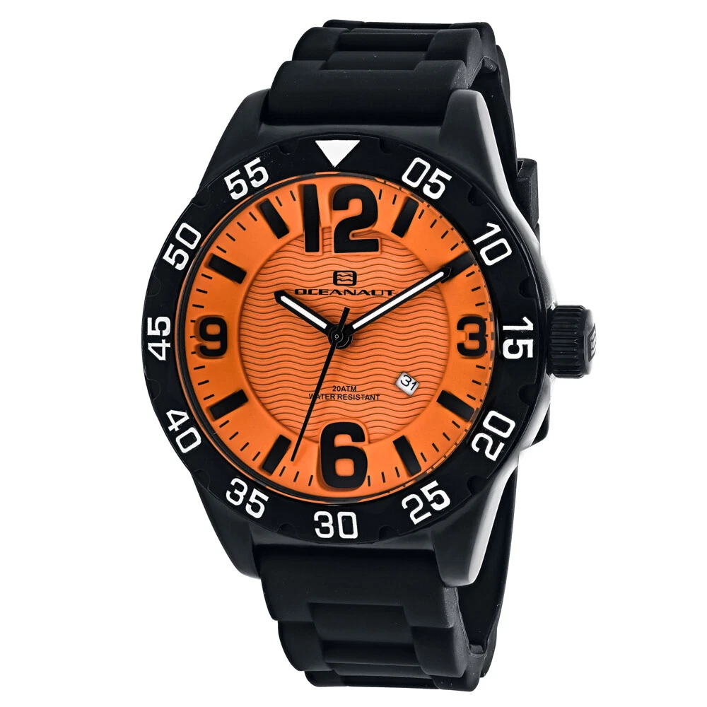 Oceanaut Men's Orange Dial Watch