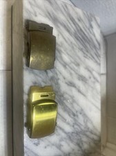 2 vintage brass military belt buckles