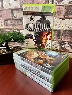 XBOX 360 GAMES LOT OF 6 MORTAL KOMBAT BATTLEFIELD NEED FOR SPEED UNDERCOVER ETC