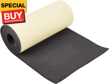 78.7x12 inch Black Self-Adhesive EVA Foam Roll, 5mm Thick Sticky Upholstery Foam
