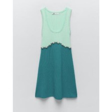 Zara JEWEL APPLIQUÉ KNIT DRESS