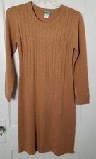 Sara Morgan Sweater Dress Small Petite Light Brown