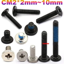 CM2*2mm~10mm Laptop Computer Phillips Wafer Flat Head Screws SSD Mounting Bolts
