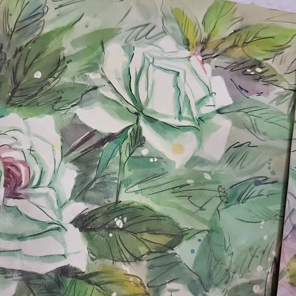 Manteles individuales vintage de plástico florales lote de 8 en 2 estilos margaritas rosas defecto  Foto 4 de 4