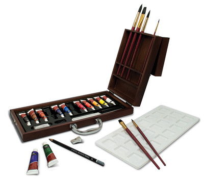 Royal & Langnickel Aquarellfarben Künstler Set Deluxe Holzbox WAT2020