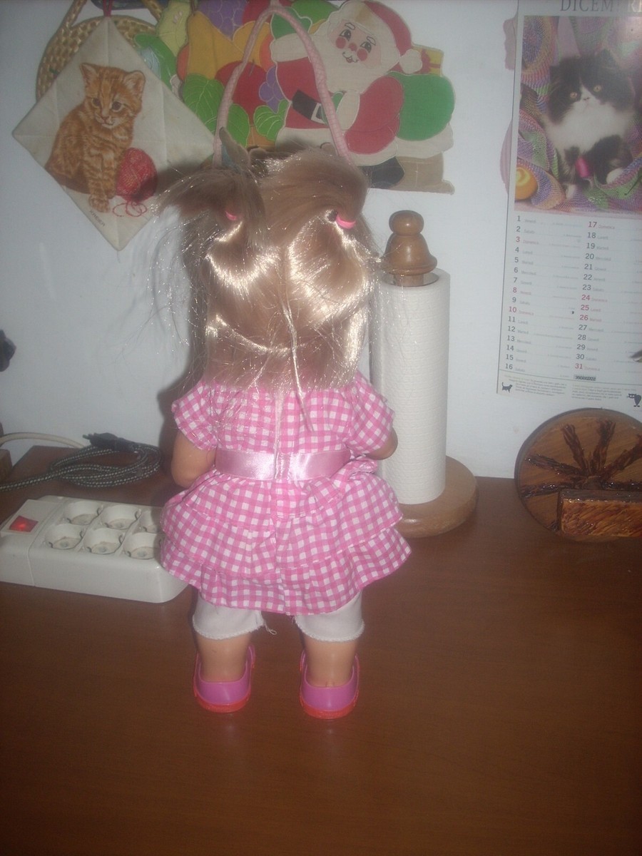 bambola sbrodolina con vestito originale non funzionante
