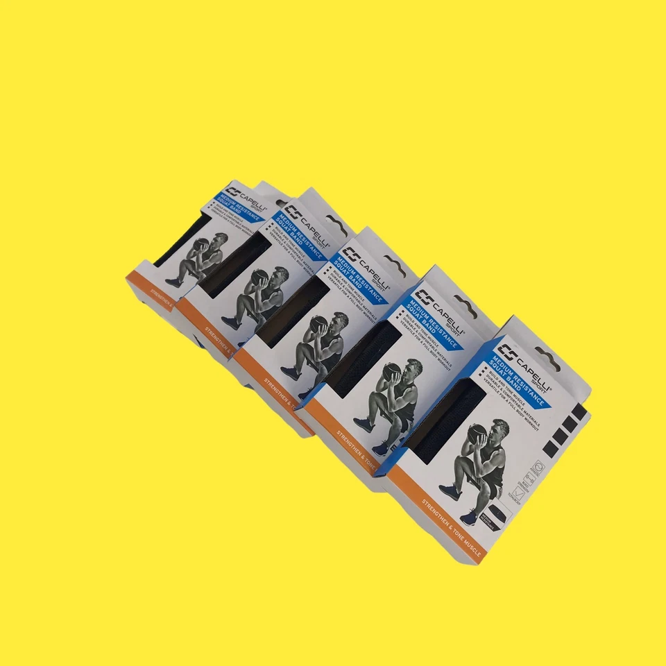 Lote de 5 Bandas de Entrenamiento Deportivo Capelli Fisioterapia Negras #409 Z41 B10 Foto 3 de 4