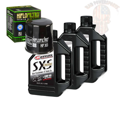 Oil Change Kit For 2002 Yamaha YFM660FG Grizzly 4WD IRS Maxima Synthetic 5W-40