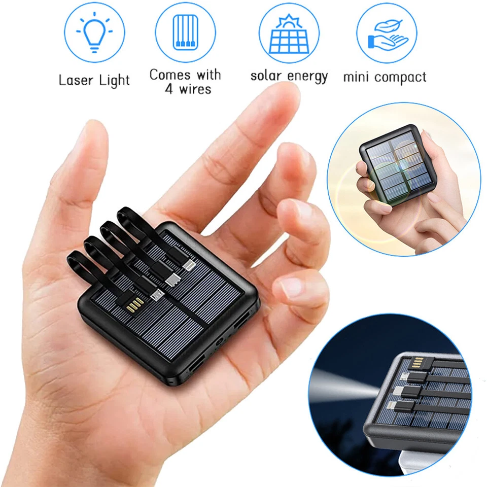 Супер 20000mAh USB портативное зарядное устройство маленький солнечный аккумулятор для всех сотовых телефонов - Изображение 3 из 4