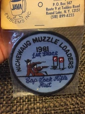  Vintage Michewaug MUZZLE LOADERS ARMS HUNTING CLUB PATCH   