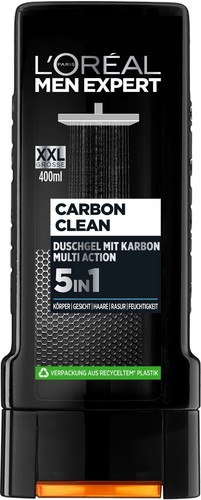 40905102/K29 L'ORÉAL PARIS MEN EXPERT Duschgel Carbon Clean 5in1 XXL 6-tlg., neu - Bild 2 von 3