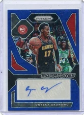 2023-24 PRIZM #SIG-OKG ONYEKA OKONGWU AUTOGRAPH "BLUE PRIZM" RC #26/49 052124