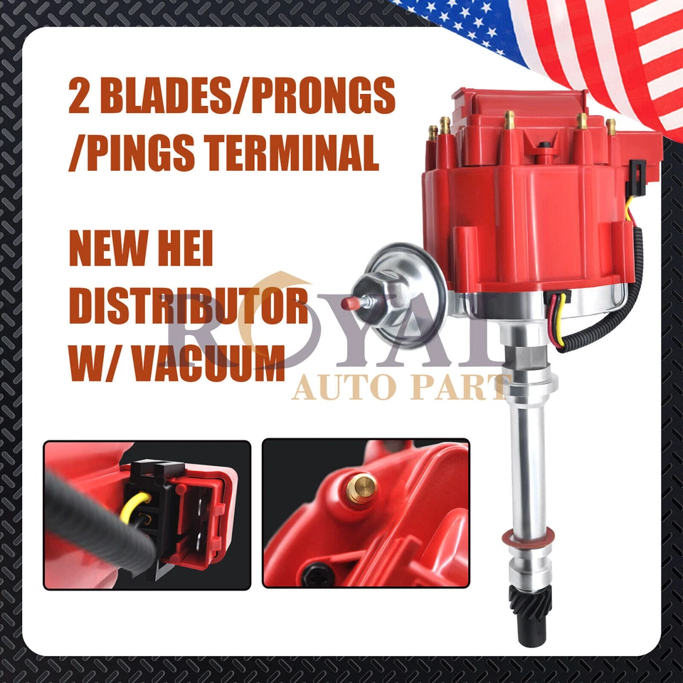 GM08 HEI Distributor &Wire &Pigtail for Chevy 350 454 SBC BBC w/65K Volt 9000RPM - Image 2 of 4