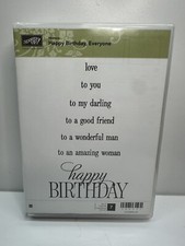 Stampin Up Happy Birthday, Everyone Stamp Set