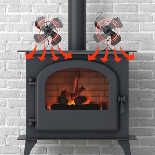 Mr Buddy Heater Fan 4 Blade Heat Powered for Little Big Buddy Heaters - 第 2/9 張圖片
