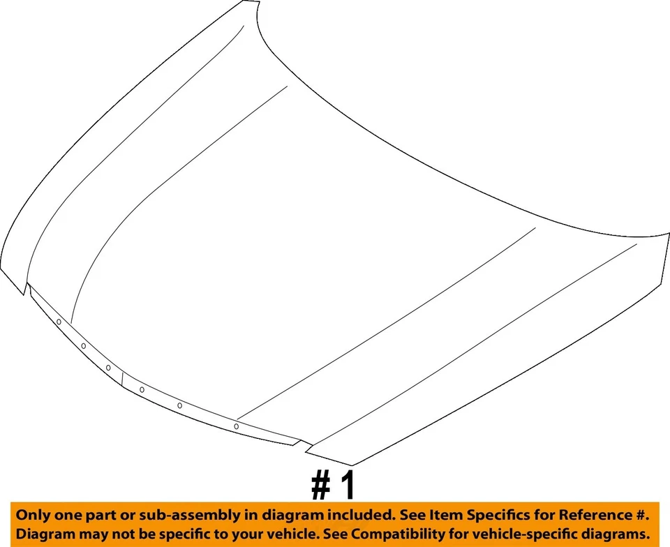 Used Hood fits: 2013 Hyundai Sonata VIN C 8th digit Grade A Foto 4 de 4